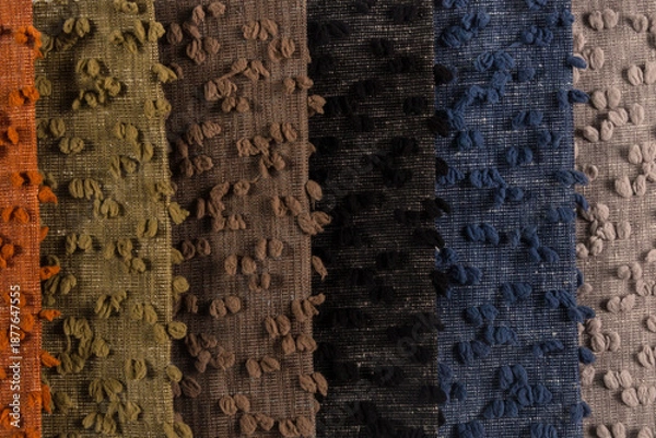 Obraz multi colored fabric chart