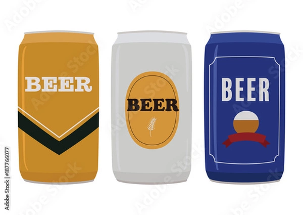 Obraz 缶ビール　イラスト