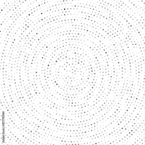 Obraz Abstract gray dotted circle background. Vector illustration