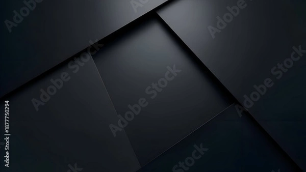 Obraz Dark Metallic Panels with Geometric Pattern.