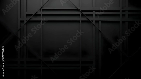 Obraz Dark Industrial Scaffolding Structure Closeup.