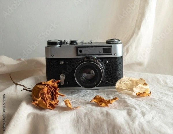 Obraz old photo camera