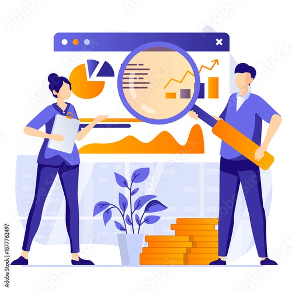 Fototapeta science vector design illustration background 07