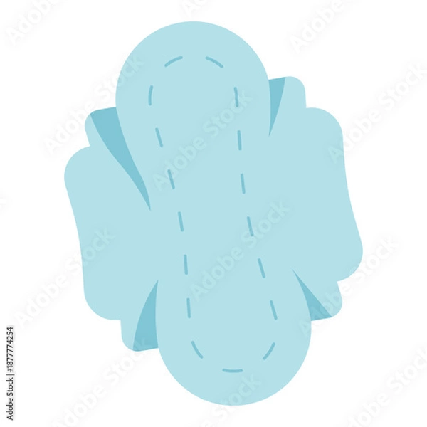 Obraz menstrual pad with wings flat icon