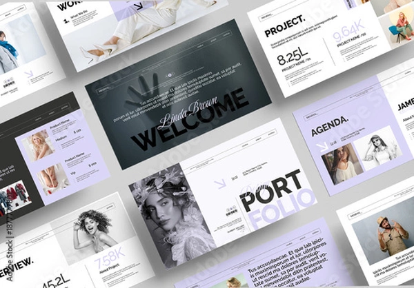Obraz Design Portfolio Presentation Template