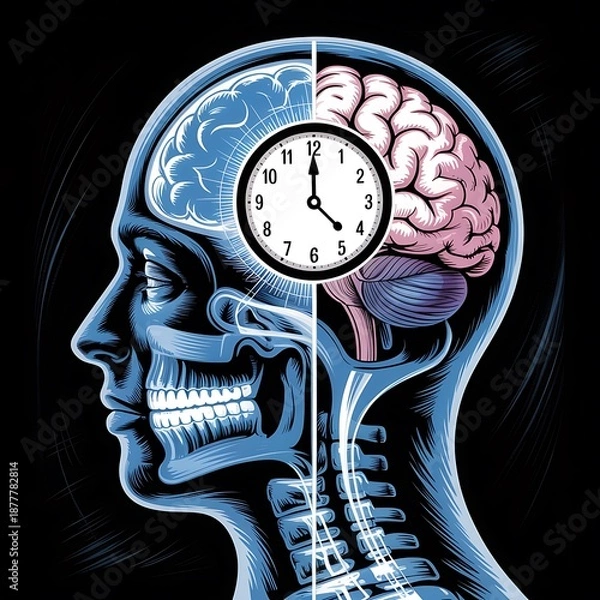 Obraz Time and the human mind