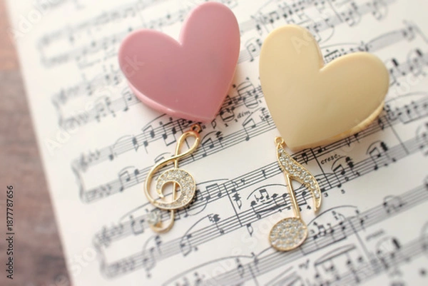 Obraz ハートと音楽