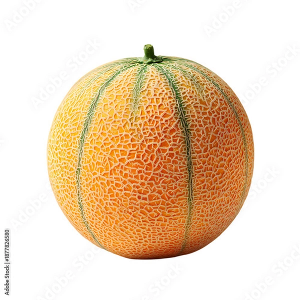 Obraz Cantaloupe melon Isolated on transparent background