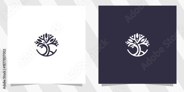 Obraz Abstract Tree Logo Design Vector