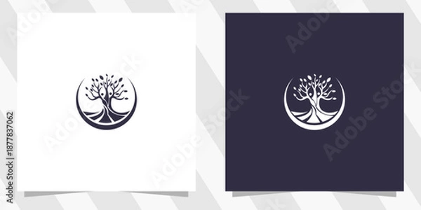Obraz Abstract Tree Logo Design Vector