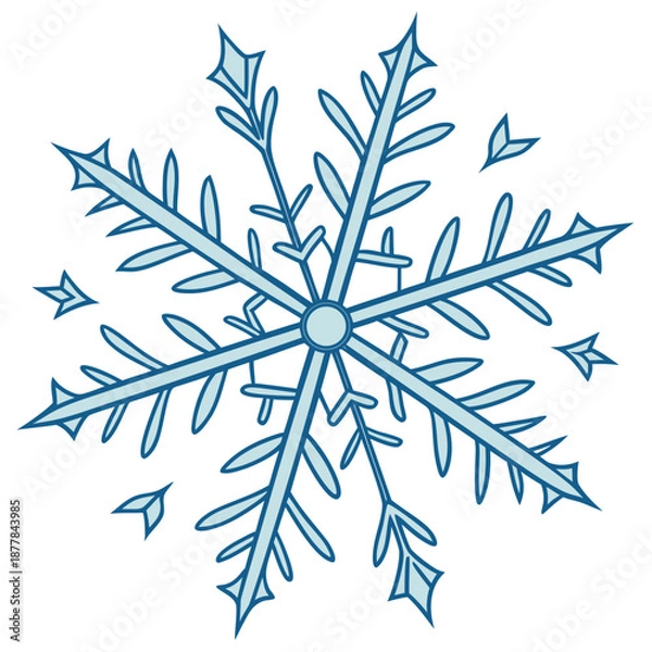 Obraz Snowflake illustration