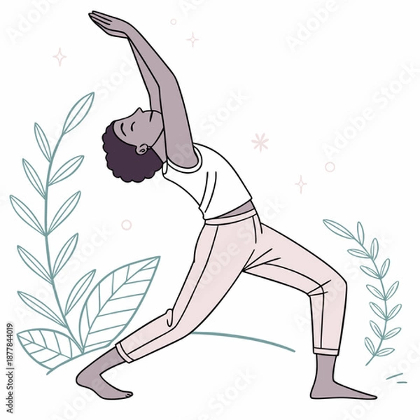 Obraz Yoga pose illustration