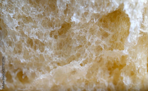 Obraz Bread texture macro shot. Close up bread surface background