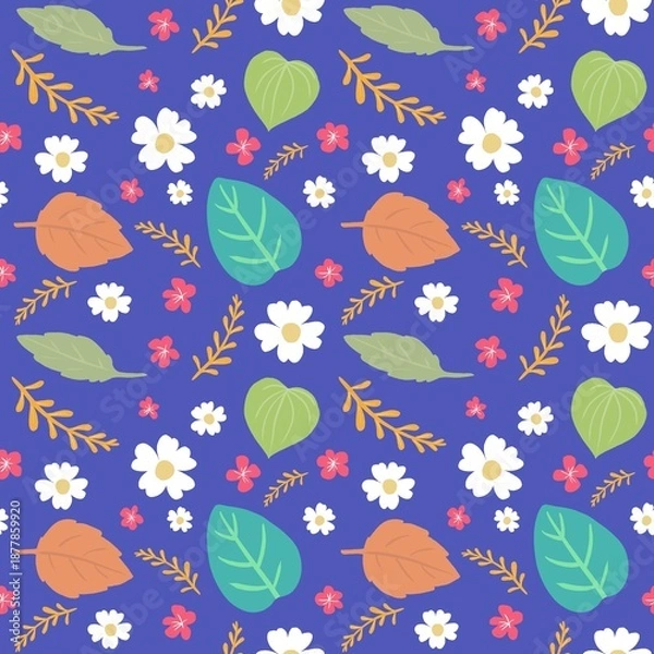 Obraz seamless pattern with autumn leaves