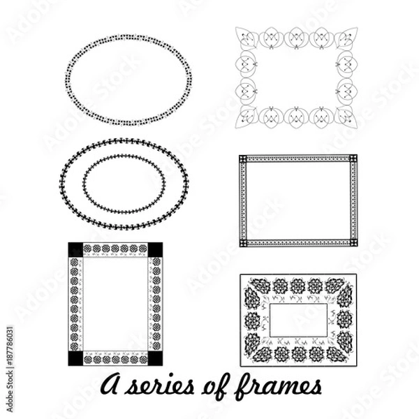 Fototapeta A series of frames