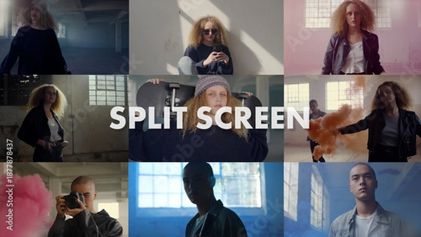 Obraz Modern Split Screen Slideshow