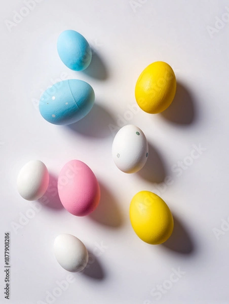 Obraz Happy Easter greeting card with spring Easter background