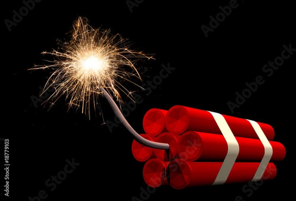 Obraz Dynamite Fuse Burning