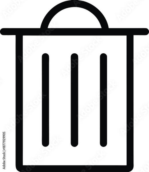 Obraz Minimalist vector file icon