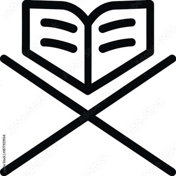 Obraz Minimalist vector file icon