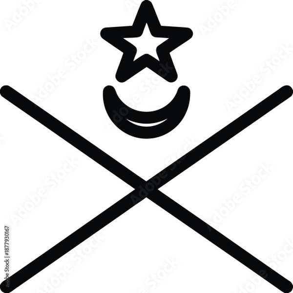 Obraz Minimalist vector file icon