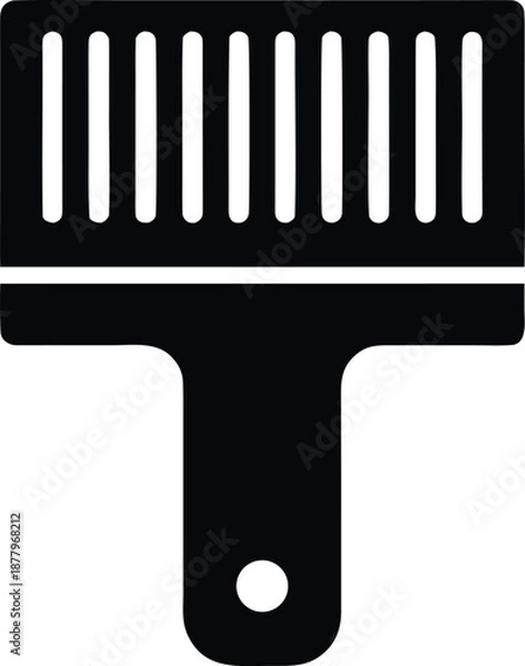 Obraz Barcode label silhouette on transparent background
