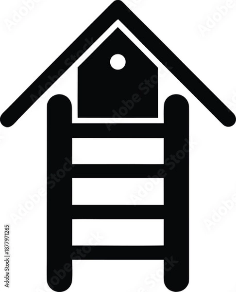 Obraz renovationladdersilhouettetransparentbackground