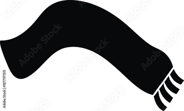 Obraz scarfflowsilhouettetransparentbackground