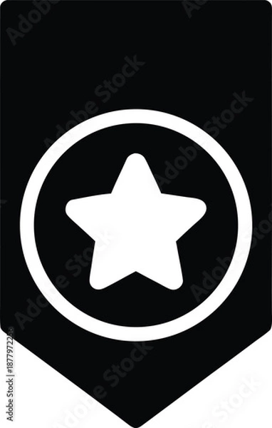 Obraz starbadgesilhouettevectortransparentbackground