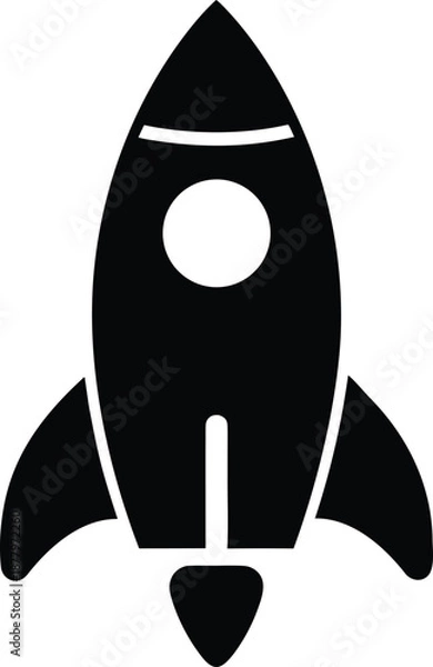 Obraz startuprocketlogosilhouettetransparentbackground