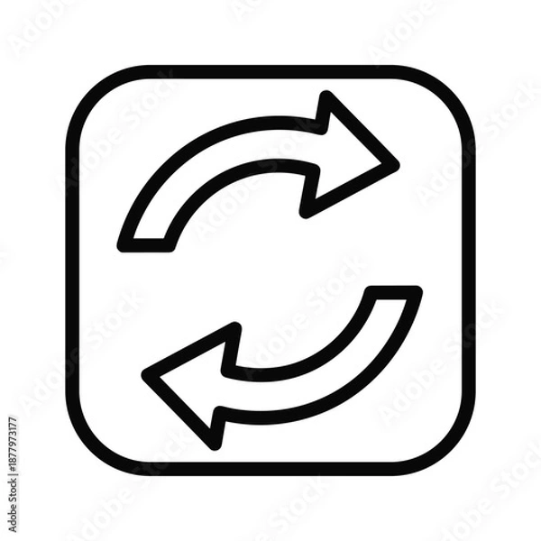 Obraz Refresh Icon Symbol Vector Illustration