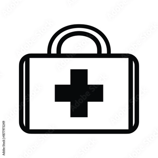Obraz First Aid Kit Icon Illustration