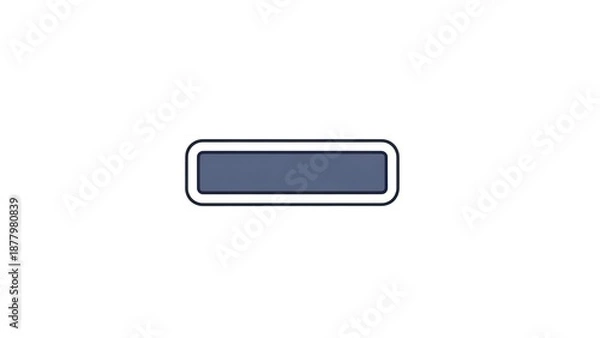 Obraz Minimalist rectangular shape on white background for design and concepts