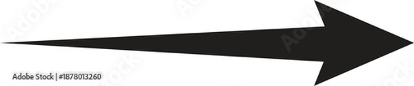 Obraz Minimalist black arrow icon