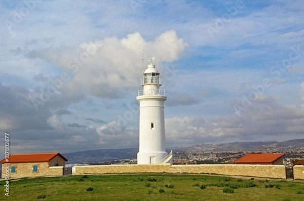 Fototapeta Paphos Lighthouse in Cyprus