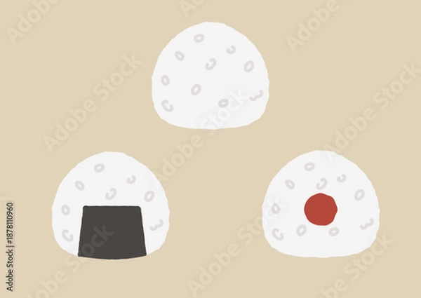 Obraz おにぎりセット