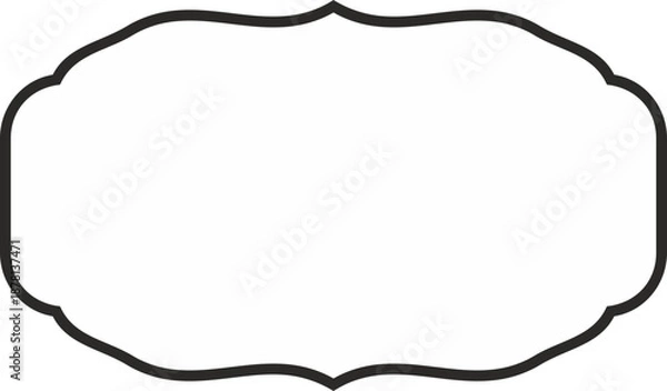Obraz Label border frame minimalist design