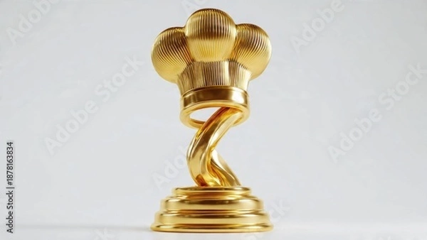 Obraz Golden Chef Hat Trophy Award