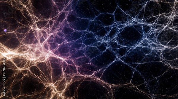 Fototapeta Neural network galaxy