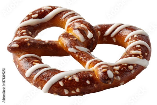 Obraz Iced Pretzel with Coarse Salt