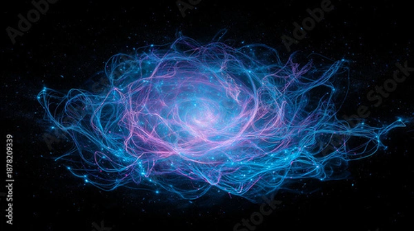 Fototapeta Neural network galaxy