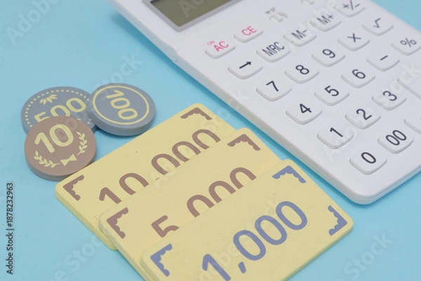 Fototapeta お金の管理と支出の見直しのイメージ