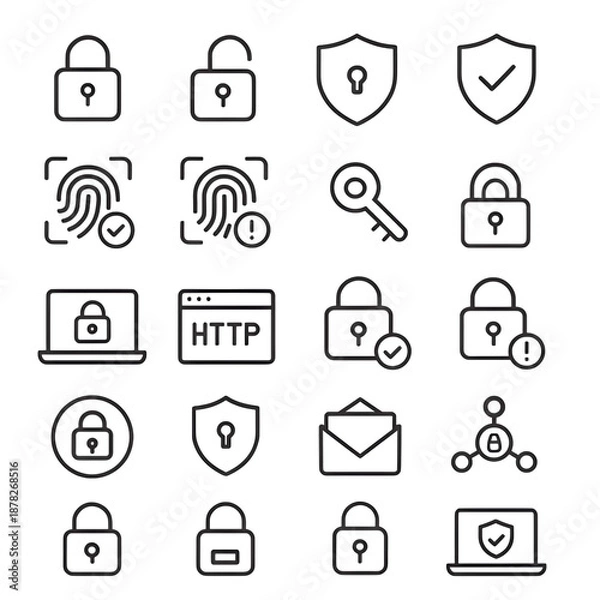 Obraz social network icons