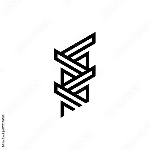 Obraz ladder on white background