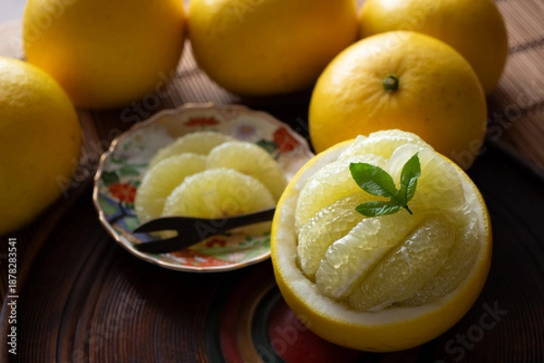 Obraz 剝いた文旦3