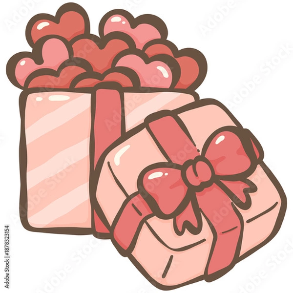 Obraz gift box with heart