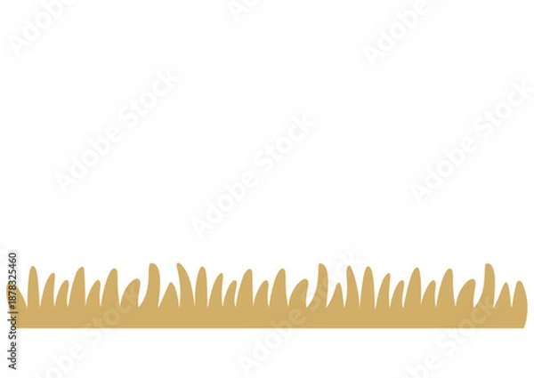 Obraz シンプルな枯草のイラスト