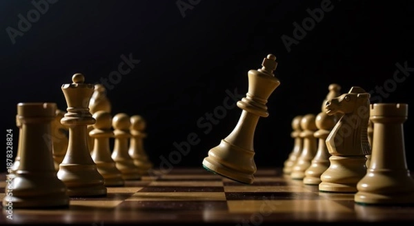 Fototapeta Captured Conflict: Shadows & Strategy