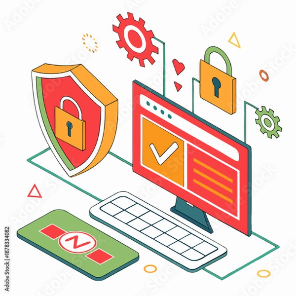 Obraz Cybersecurity and data protection