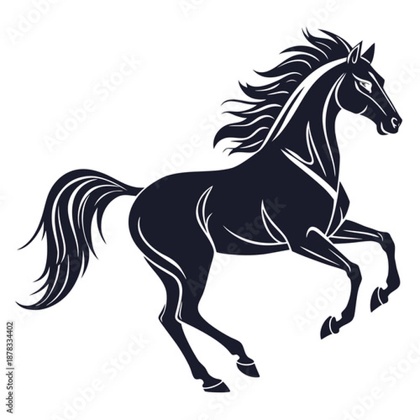 Obraz Dynamic horse silhouette